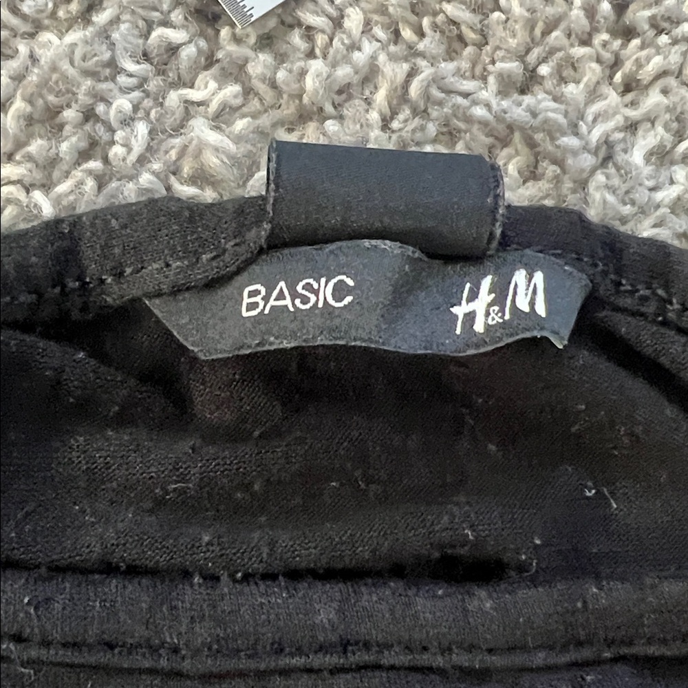 H&M Basic Black Mini Dress with Spaghetti Straps - Size M - Picture 6 of 11